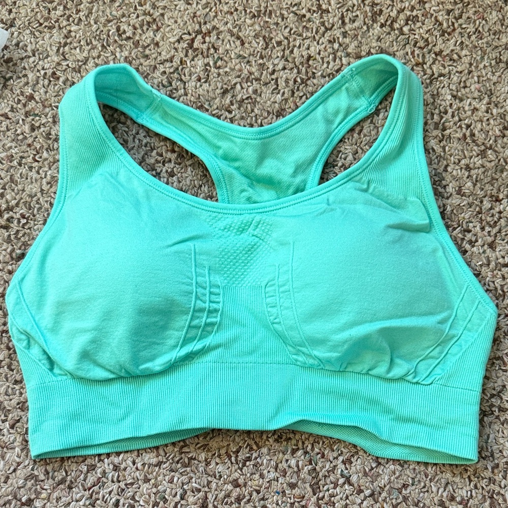 Vibrant Teal Sports Bra